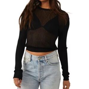 Free People h2o Crew Neck Pullover Sweater